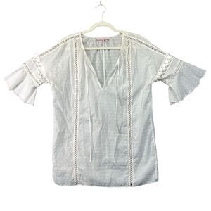 Xs oversized fit lace eyelet sheer Victoria’s Secret swim Coverup